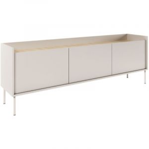 Selsey TOVI – Meuble TV 3 portes – cachemire/chêne Lindberg– 175 cm