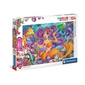 Clementoni Puzzle jewel 104 pièces - beautiful mermaid