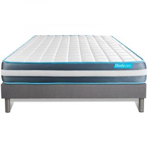 Body Care Ensemble BODYFORM 140x190 Mémoire de forme 3 zones 140 x 190 cm Gris