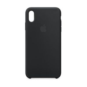Apple Coque iPhone XS Max silicone Noir