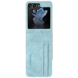 IMoshion Étui de téléphone portefeuille Luxe Samsung Galaxy Z Flip 5 - Bleu clair