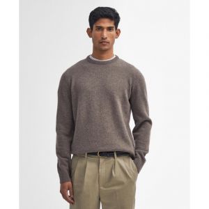 Barbour Holden Crew Neck Sweater - Pull en laine m&eacute;rinos homme Military Marl L