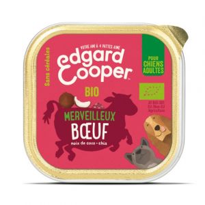 Edgard & Cooper Pâtée au boeuf bio pour chien