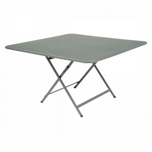 Fermob Table pliante CARACTÈRE - C7 Gris lapilli - carré, 128 x 128 cm