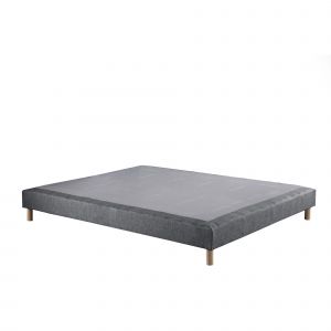 Sommier tapissier Crépuscule gris souris - 160x200 cm