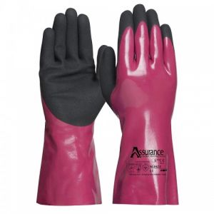 Gant enduit en nitrile avec une double enduction nitrile micro-surface. Type b niveaux akl. 56-E622 Taille 7 PIP
