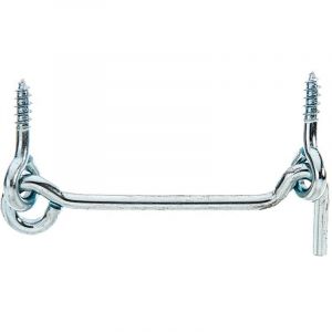 Alberts 204440 Crochet contrevent | avec &oelig;illets| zingu&eacute; | longueur 76 mm | &Oslash; crochet 4 mm