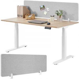 TecTake Cloison de bureau Noisy avec coins arrondis
