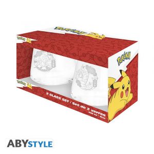 Abysse Corp Lot de verres Gaming de Pokémon - Magicarpe & Léviator - pour Unisexe - transparent