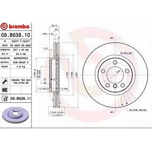 Image de Brembo Jeu de 2 disques de frein (06509.B638.11)