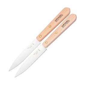 Opinel 1222 Boite de 2 Couteaux d'Office N&deg;102 Lame Carbone