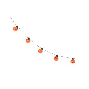 Guirlande lumineuse citrouille 175 cm - Couleur Orange
