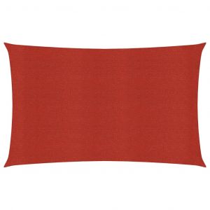 VidaXL Voile d'ombrage 160 g/m² Rouge 3x6 m PEHD