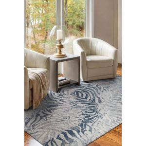 Image de Tapis Beneffito Zebra Bleu 170x240cm