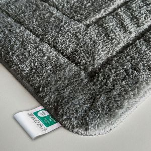 Tapis de bain Atlantis Rectangulaire Dos antidérapant Gris foncé 70 x 120 cm