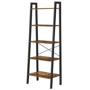 Étagère Vintage En Escalier, Bibliothèque À 5 Niveaux, Rangement, Pour Salon, Cuisine, Vintage