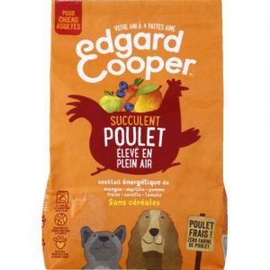 Image de Edgard & Cooper EDGARD&COOPER Croquettes Adultes Naturelles sans c&eacute;r&eacute;ales Poulet Frais - Le Sachet de 1kg