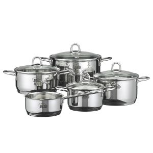 Elo Set de cuisson 5 pièces en acier inoxydable 18 10 rubis