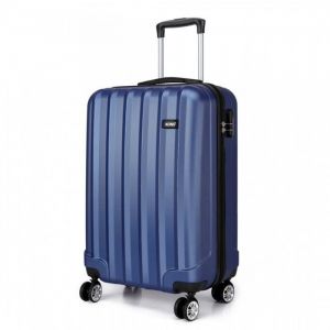 Valise Grande Taille 75cm Valise Cabine Rigide e L&eacute;g&egrave;re ABS Valise de Voyage &agrave; roulettes Valises, 94L, Marine