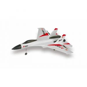 Amewi 24089 SU-27 Avion RC 3 canaux 2,4 GHz RTF Gyro Rouge