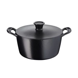 Image de Tefal Faitout Jamie Oliver Premium E2124655 Fonte d'acier et couvercle 24 cm
