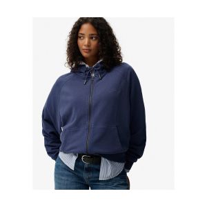 Superdry Sweatshirt &agrave; capuche zipp&eacute; et logo teint en pi&egrave;ce femme Essential
