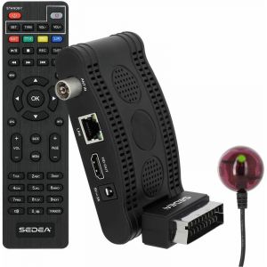 Sedea Mini Récepteur TNT Haute définition DVB-T2 SNT-360-HD