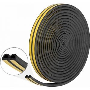 Agt Joint d'isolation adhésif pour portes et fenêtres 2 x 8 m - coloris noir