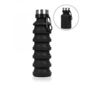 Dam Bouteille de sport pliable en silicone. 470 &agrave; 550 ml, sans bpa.