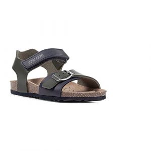 Image de Geox Gar&ccedil;on J Ghita Boy Sandal, Vert Bleu, 35 EU