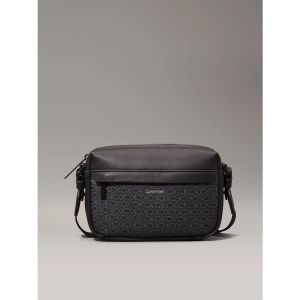 Calvin Klein Sac à Bandoulière Homme Must Camera Bag Mono avec Logo Imprimé, Noir (Classic Mono Bla, Taille Unique