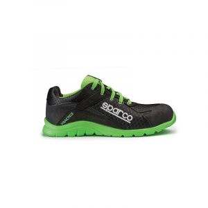 S 24 Bossi Industrie Chaussure de sécurité S24 SPARCO Pratice Noir vert Taille 45 07517