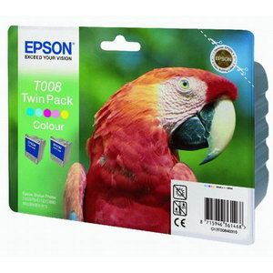 Image de Epson T008 Twin Pack - 2 cartouches d'encre 5 couleurs