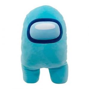 Famosa SOFTIES - AMONG US, PELUCHE COULEUR BLEUE DU JEU ONLINE, IMPOST