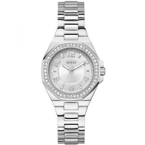 Guess Montre - Contessa Quartz / 3 ATM Cadran de couleur : argent/gris Taille du bo&icirc;tier : 34,00