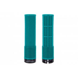 DMR Paire de grips deathgrip flangeless thin bleu tribe