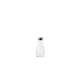 Menu Bouteille en verre - 0,5 l - Verre, laiton Jaune