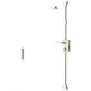 Bricard 74621 Serrure Verticale Multipoints 3 points, Blanc, Tirant Droit, Fabriqué en France
