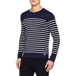 Armor Lux Marinière "Port-Louis" Héritage,Top à manches longues Homme, Multicolore (600 Navire/Blanc 600), XX-Large (Taille fabricant: 2XL)