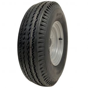 5.00-10 trailer wheel, 4ply, high speed, road legal, 355kgs, 100mm PCD rim