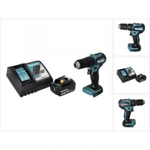 Makita DHP 483 RG1 Perceuse-visseuse à percussion sans fil 18 V 40 Nm Brushless + 1x Batterie 6,0 Ah + Chargeur