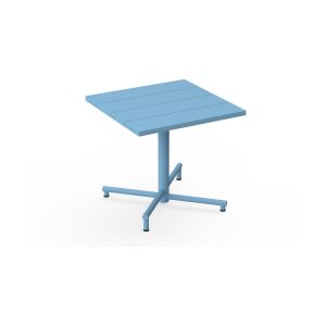 Fatboy Table de jardin carrée en aluminium bleu 80x76cm Fred's