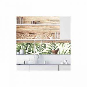 Signaletique.biz France - Crédence cuisine adhésive autocollante vegetal - 120 x 25 cm