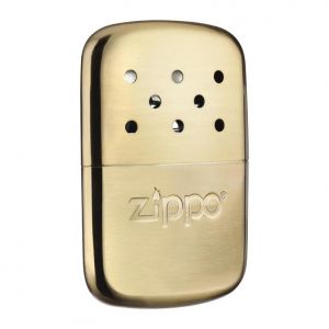 Image de Zippo Chauffe-Mains &ndash; 12 Heures de Chaleur &ndash; Rechargeable avec Essence &agrave; Briquet &ndash; R&eacute;utilisable &ndash; Chauffe-Poche Dor&eacute;