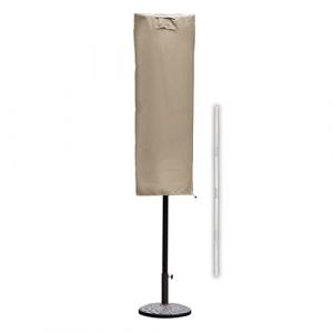 Sekey Housse de Protection pour Parasol avec Deux Hauts, Taupe
