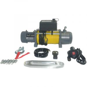 Varan Motors	 Motors - SC13000 Treuil électrique 12V 5900KG 4800W, Treuil à corde synthétique longueur 27m Ø9mm - Gris