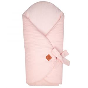 Sevira Kids Gigoteuse d'emmaillotage bébé évolutive en coton nid d'abeille rose