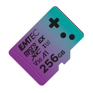 Emtec Express Gaming - Carte m&eacute;moire flash - 256 Go - A1 / Video Class V30 / UHS-I U3 - microSDXC UHS-I U3