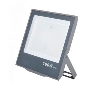 Silamp Projecteur Extérieur GRIS 100W IP65 - Blanc Neutre 4000K - 5500K