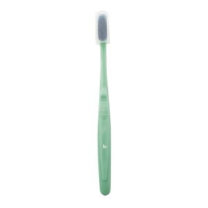 Bioseptyl Brosse à dents adulte plastique recyclé recyclable Medium Verte